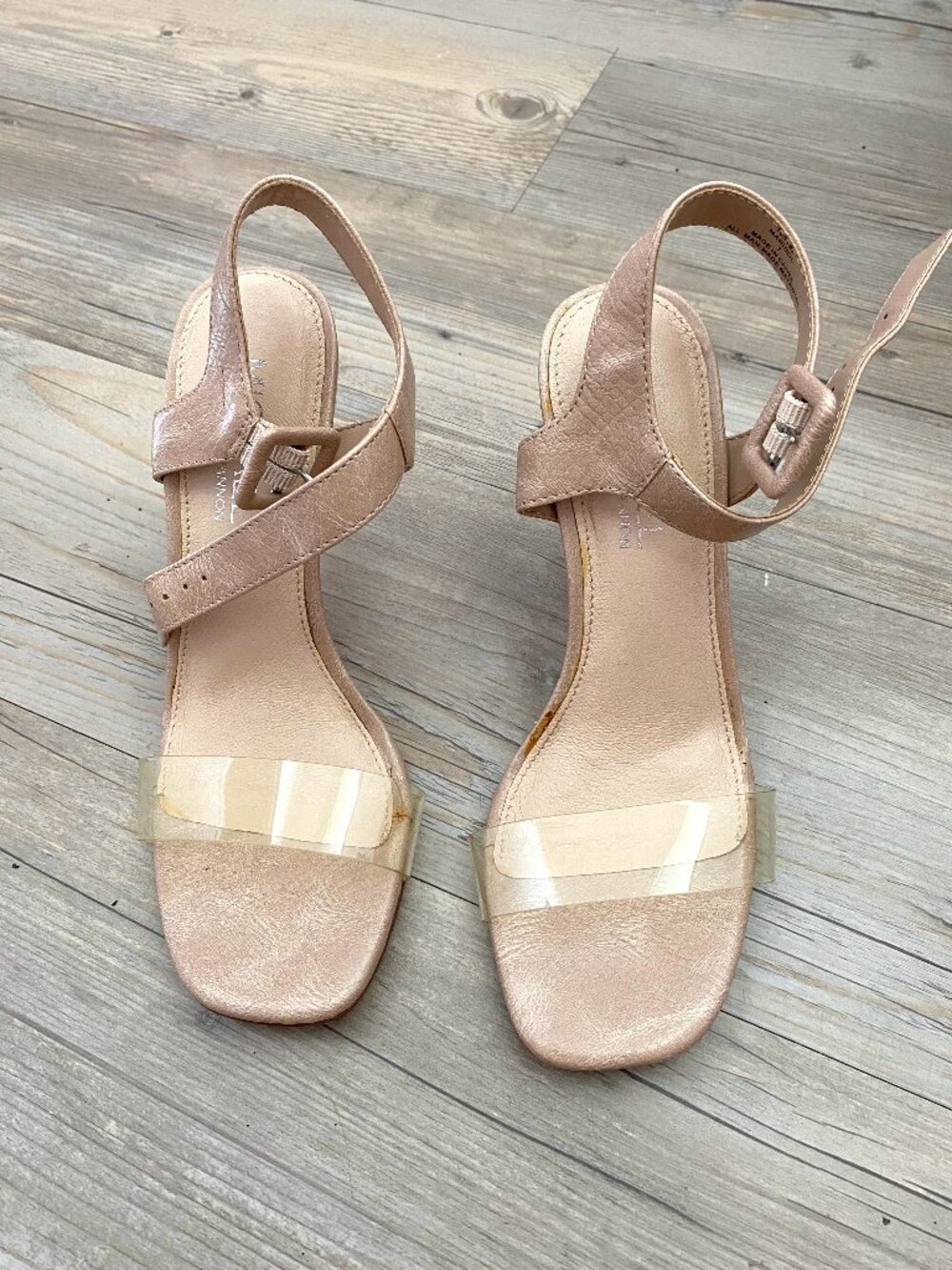 MICHAEL by Michael Shannon Marisol Clear Strap Heels Size 7